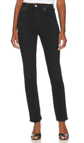 AGOLDE Freya Ultra High Rise Slim in Black