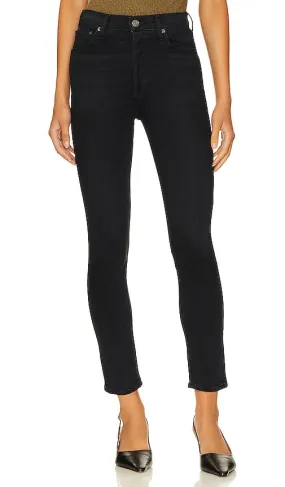 AGOLDE Nico High Rise Slim in Black