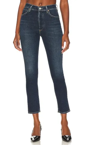 AGOLDE Nico High Rise Slim in Blue