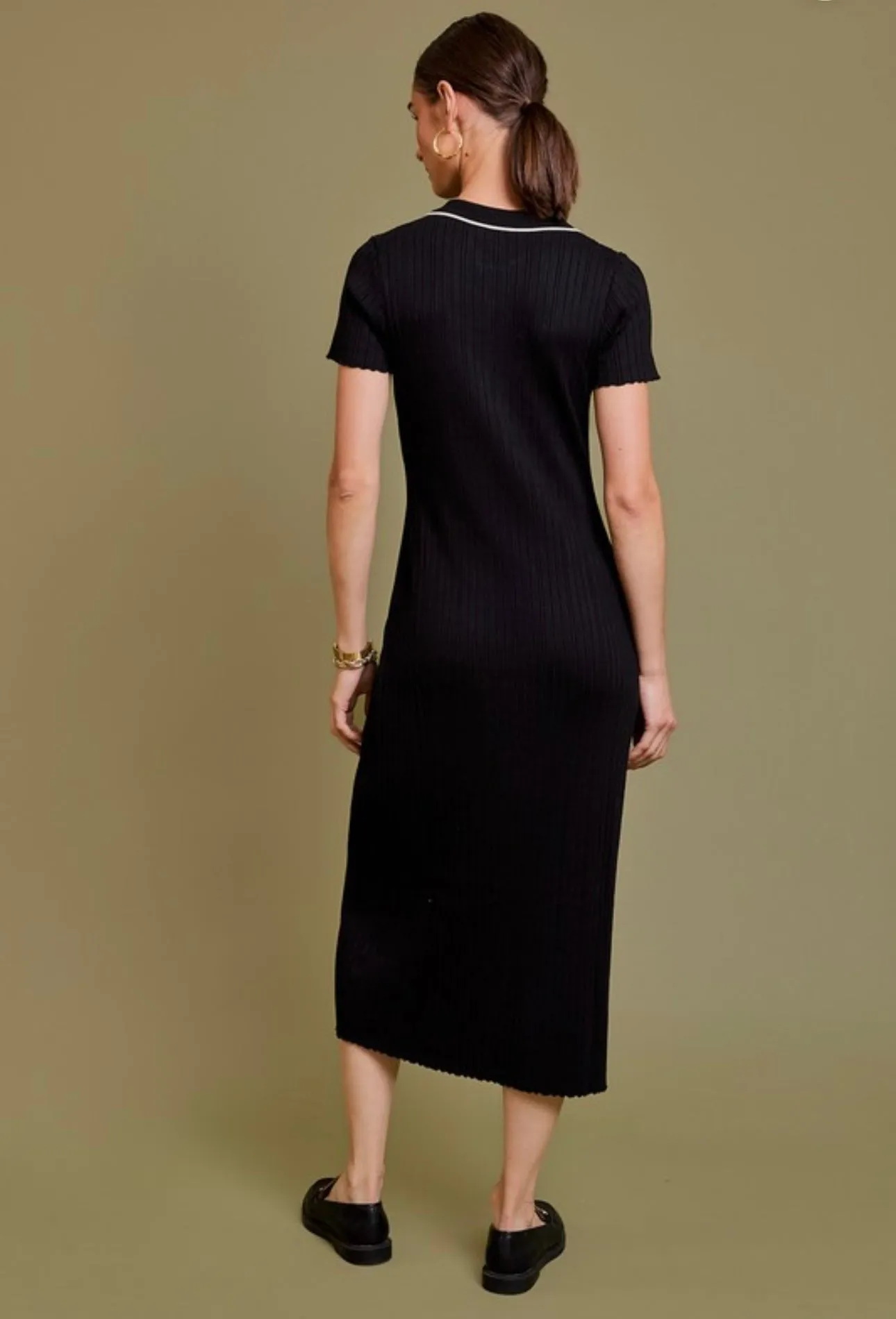 Aiko Polo Neck Dress