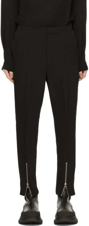 Alexander McQueen Black Classic Jogger Trousers