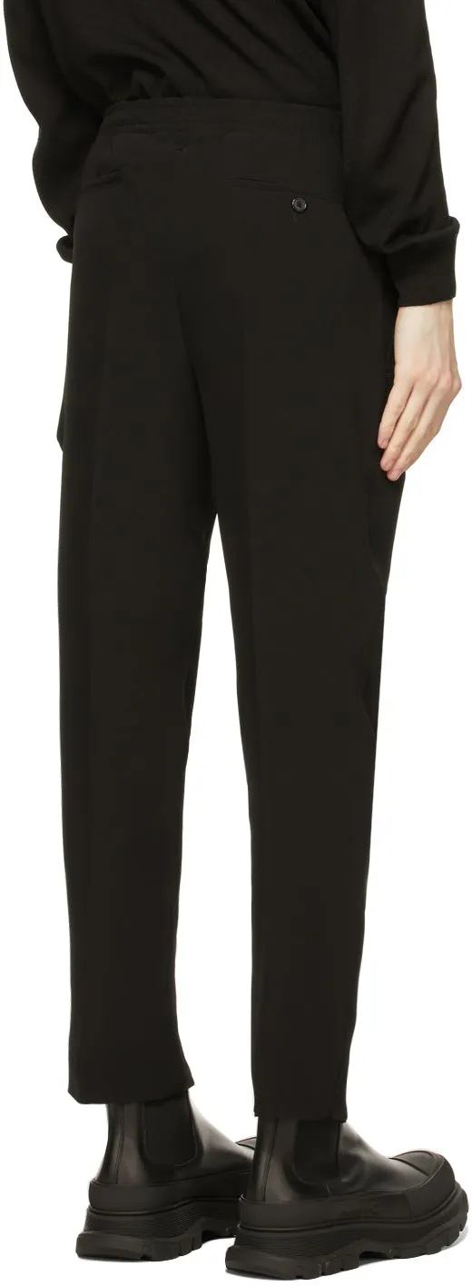 Alexander McQueen Black Classic Jogger Trousers