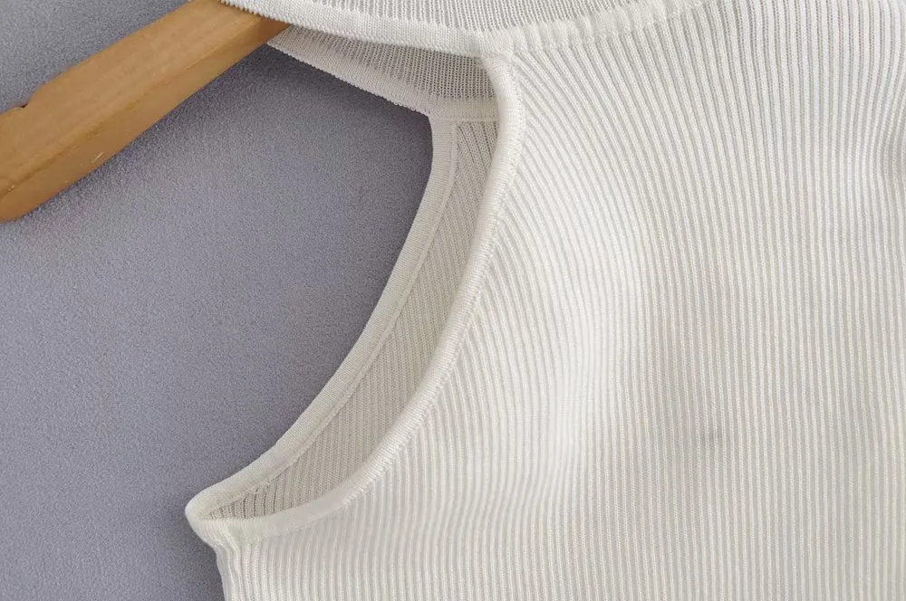 ASYMMETRIC HIGH NECK SWEATER