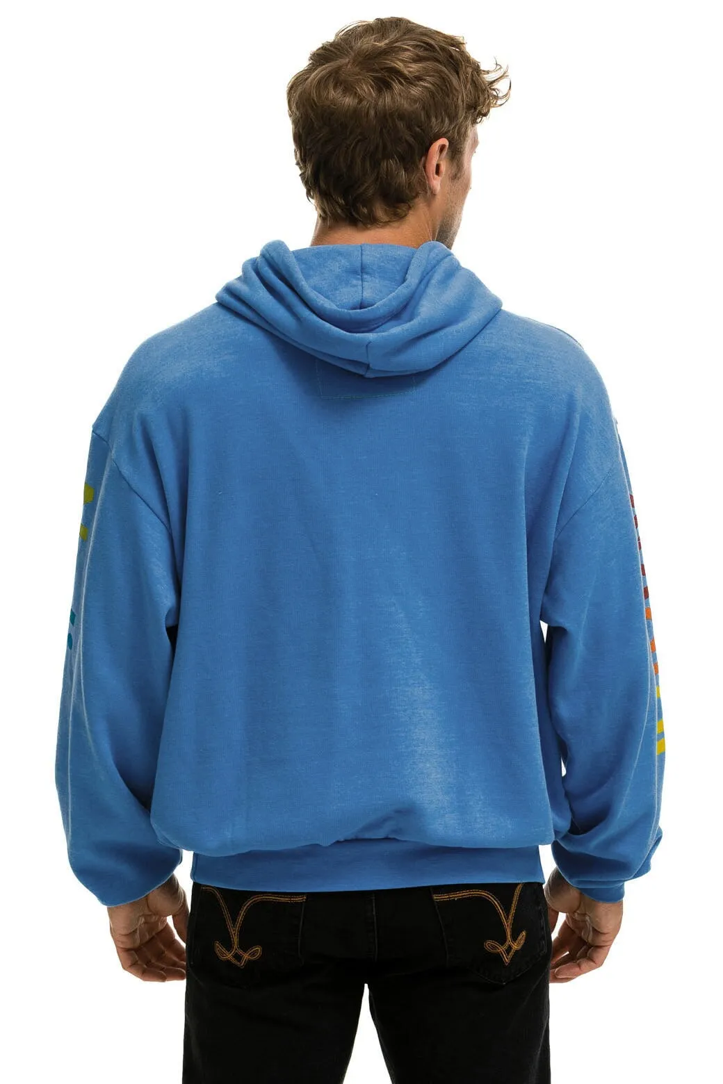 AVIATOR NATION ASPEN RELAXED PULLOVER HOODIE - COBALT