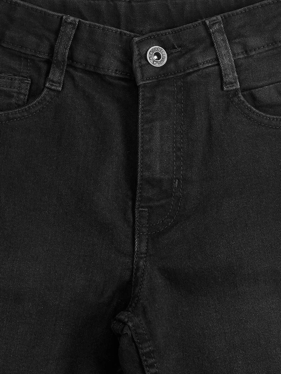 Black Denim Shorts