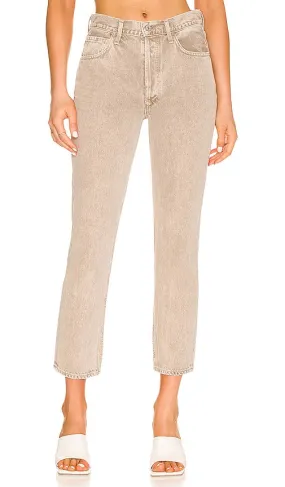 Citizens of Humanity Jolene High Rise Vintage Slim in Beige
