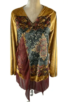 Covington women's velvet shrug in topaz or light grey size M