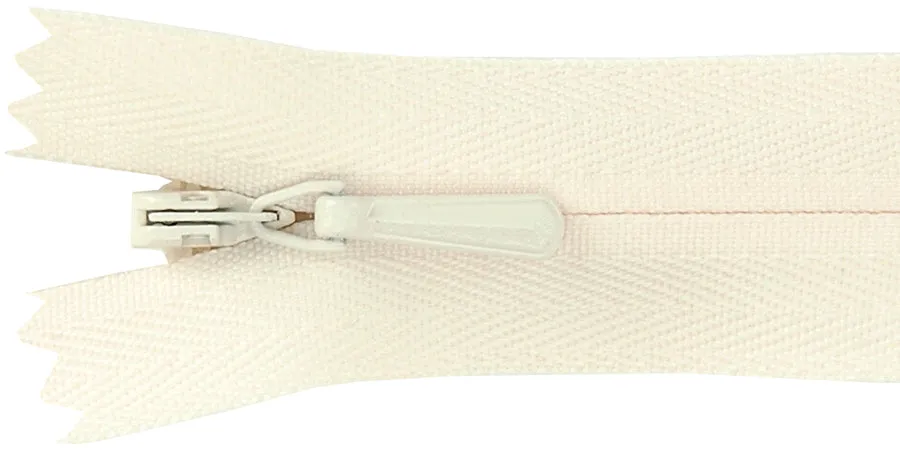 Cream -Zipper Invisible 22"
