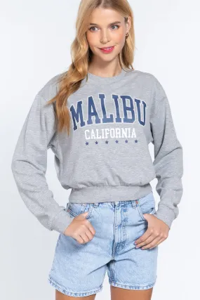 Dolman Slv French Terry Graphic Top