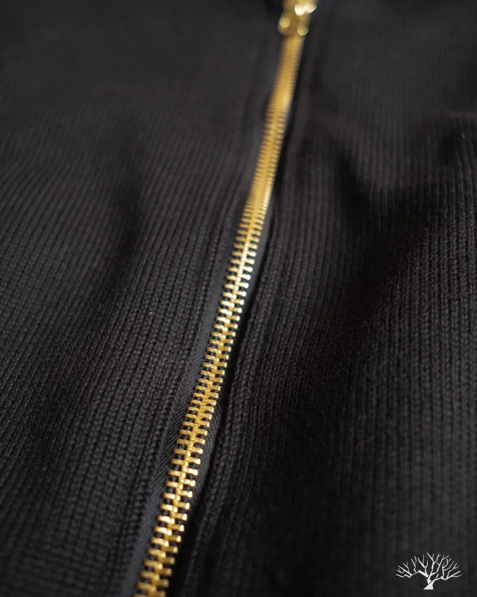 Full-Throttle Moto-Sweater - Black