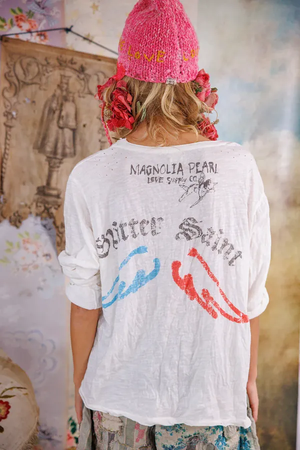 GLITTER SAINT VIGGO TEE - TOP 2326
