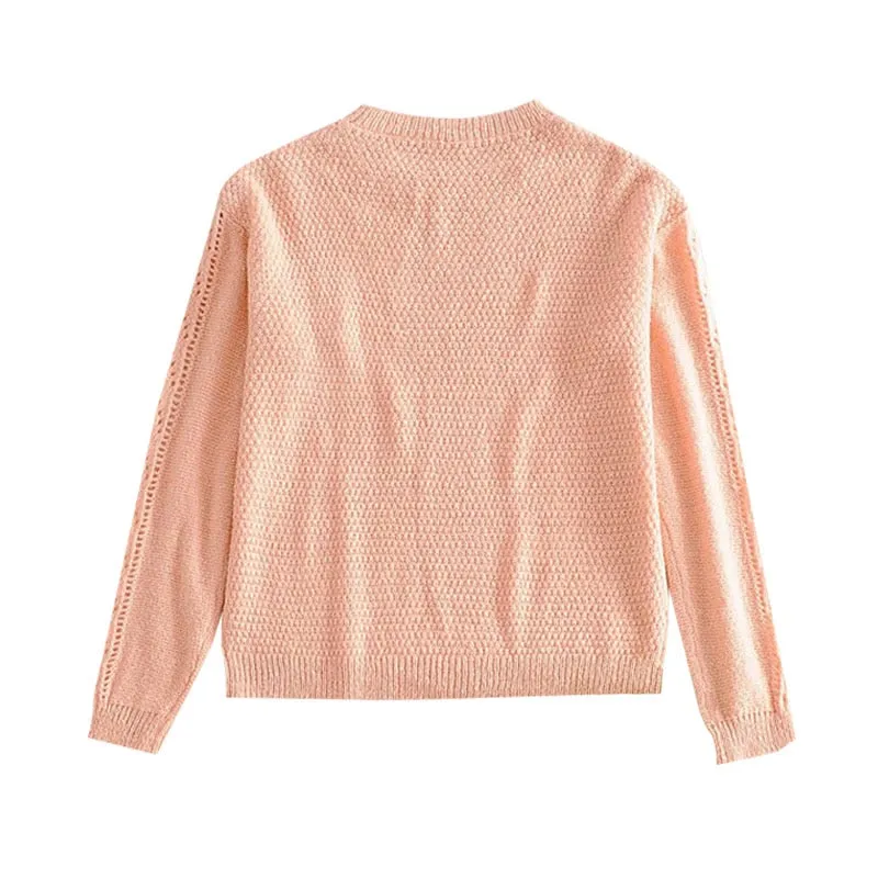 HOLLOW OUT LOOSE KNITTED SWEATER