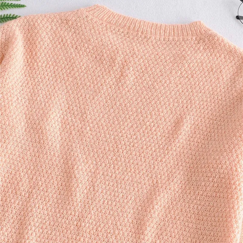 HOLLOW OUT LOOSE KNITTED SWEATER