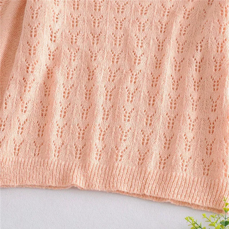 HOLLOW OUT LOOSE KNITTED SWEATER