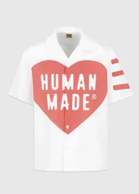 HUMAN MADE: BIG HEART ALOHA SHIRT [WHITE]