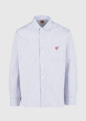 HUMAN MADE: STRIPE SHIRT [BLUE]