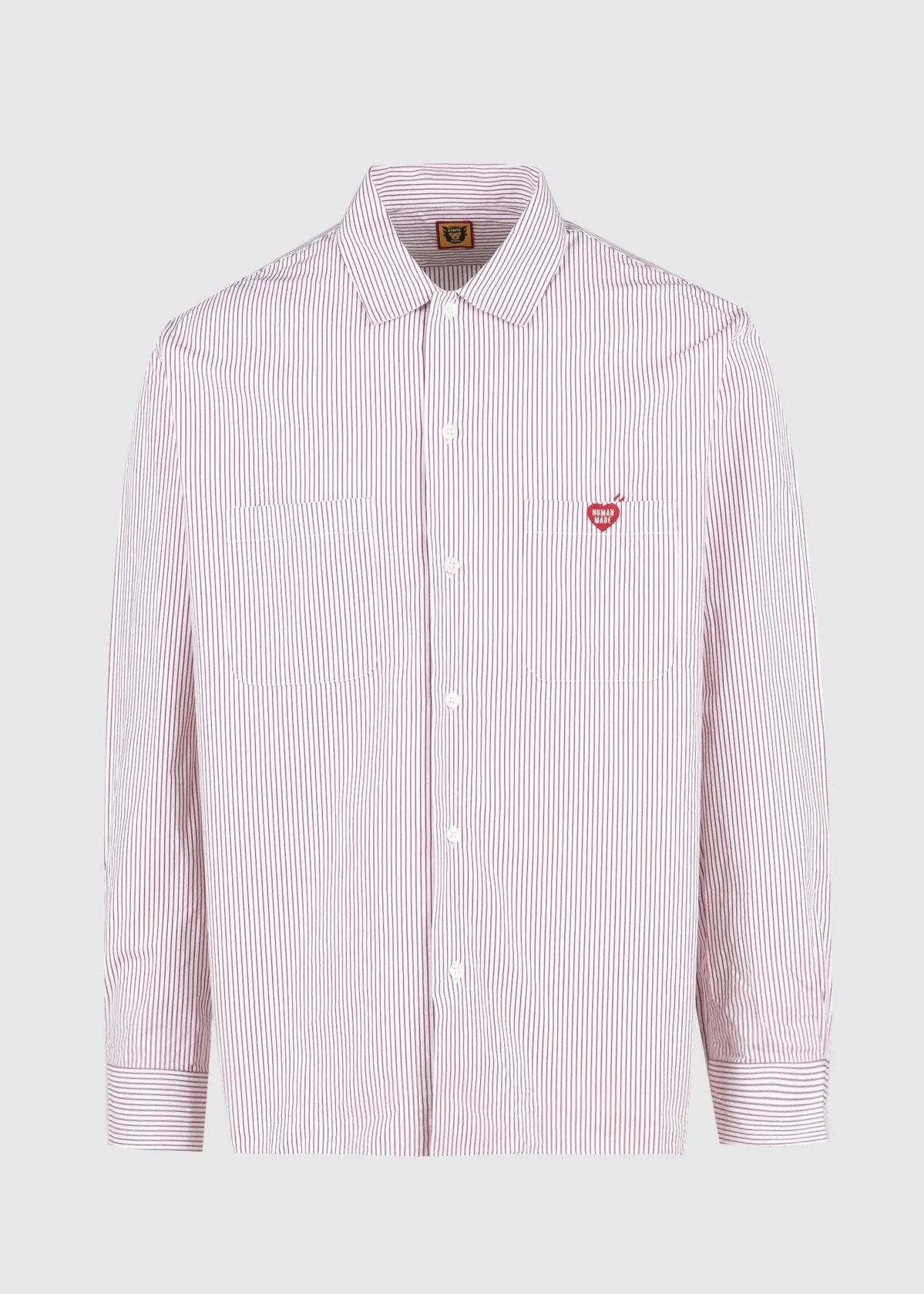 HUMAN MADE: STRIPE SHIRT [RED]