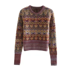 JACQUARD KNITTED SWEATER