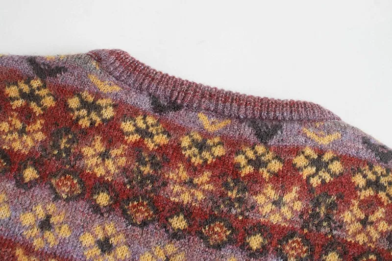 JACQUARD KNITTED SWEATER
