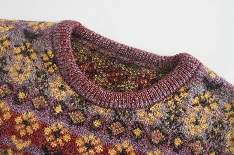 JACQUARD KNITTED SWEATER