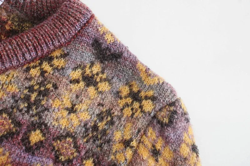 JACQUARD KNITTED SWEATER