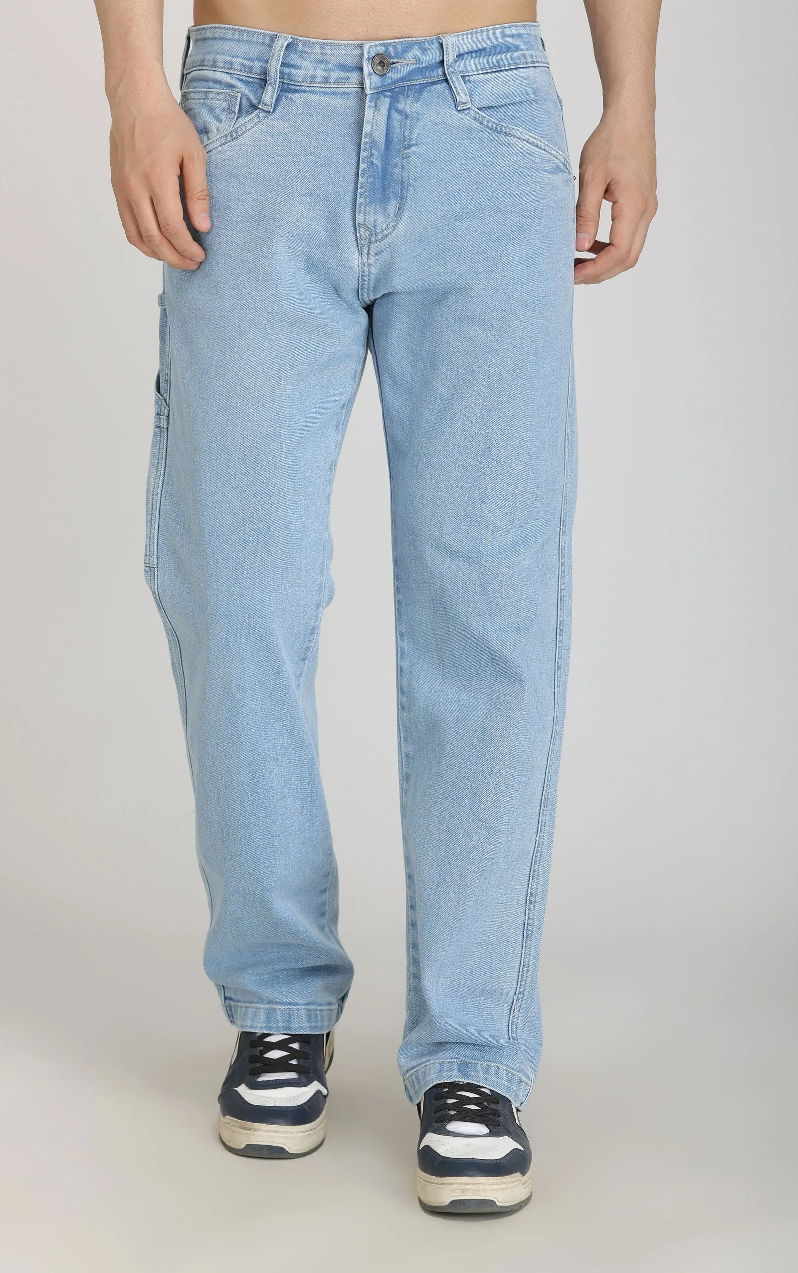 MEN'S CARPENTER JEANS-Ice Blue