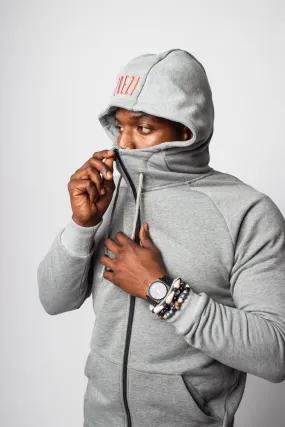 Nuru Gray Zip Hoodie