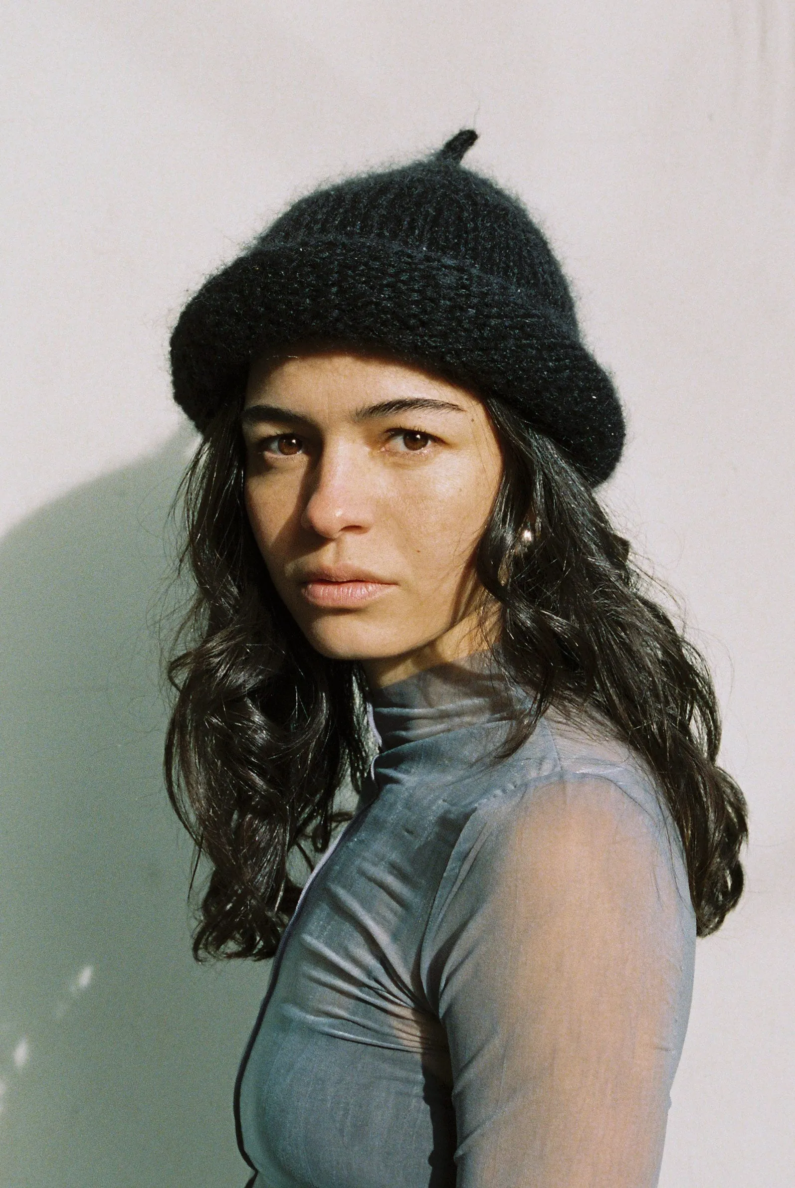 Roulé Handknit Toque Black