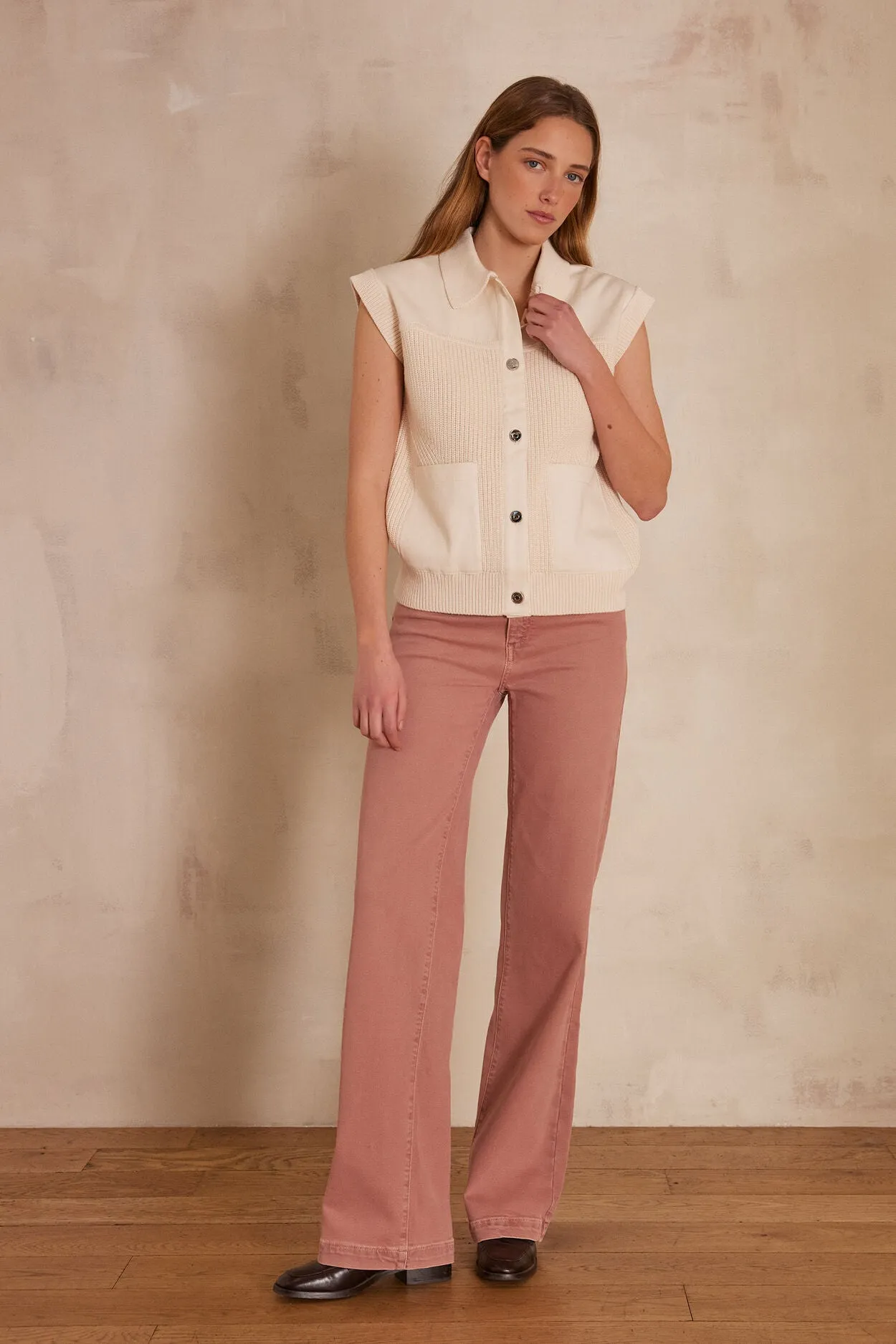 SOAN CREAM CARDIGAN