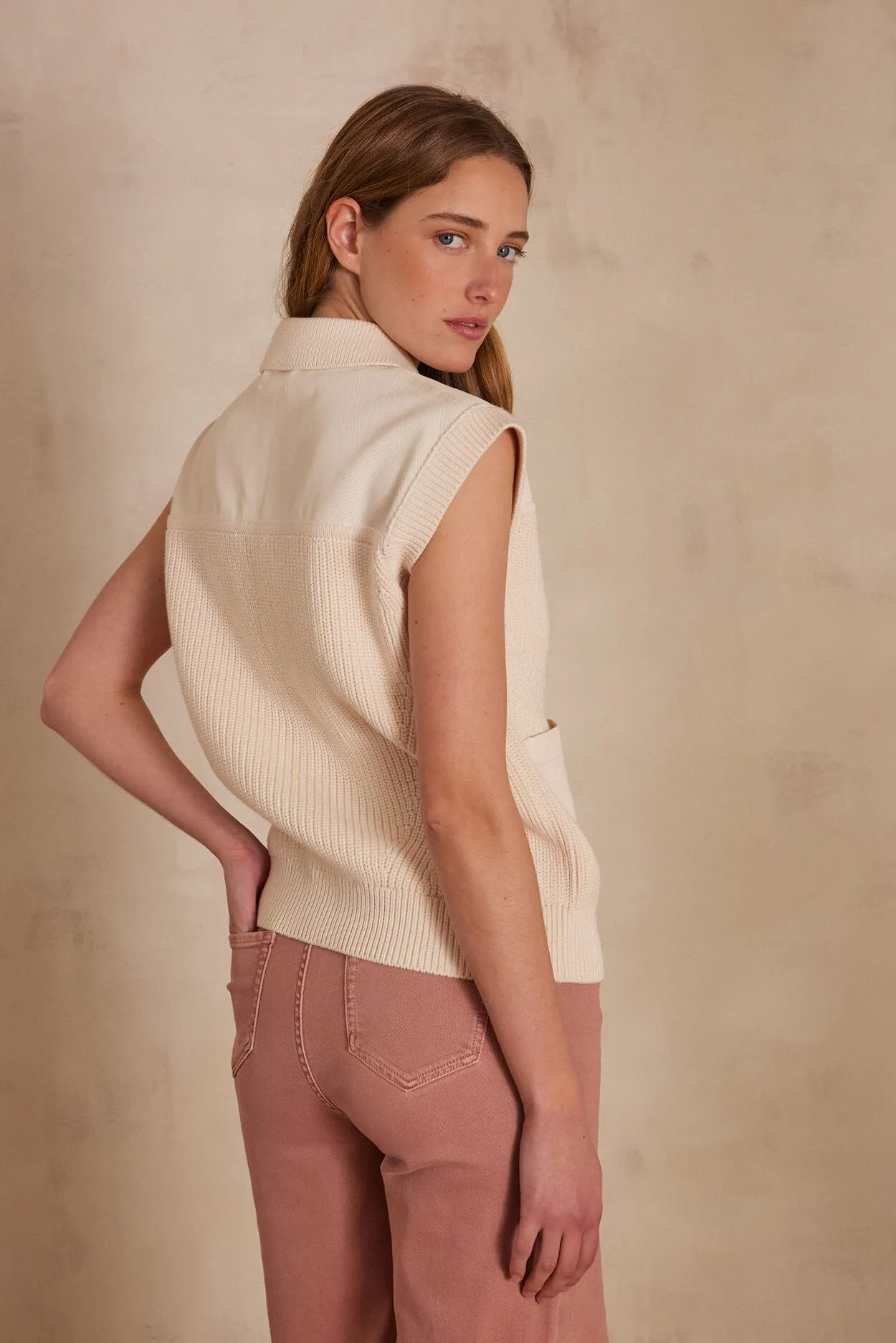 SOAN CREAM CARDIGAN