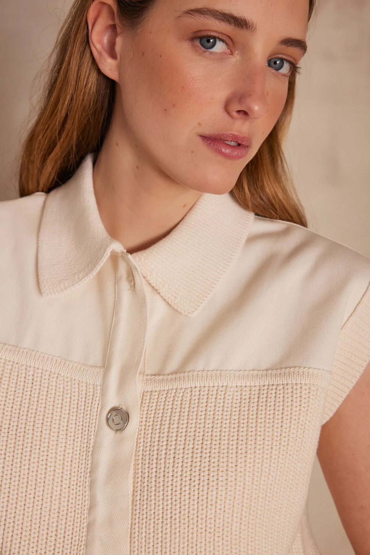 SOAN CREAM CARDIGAN