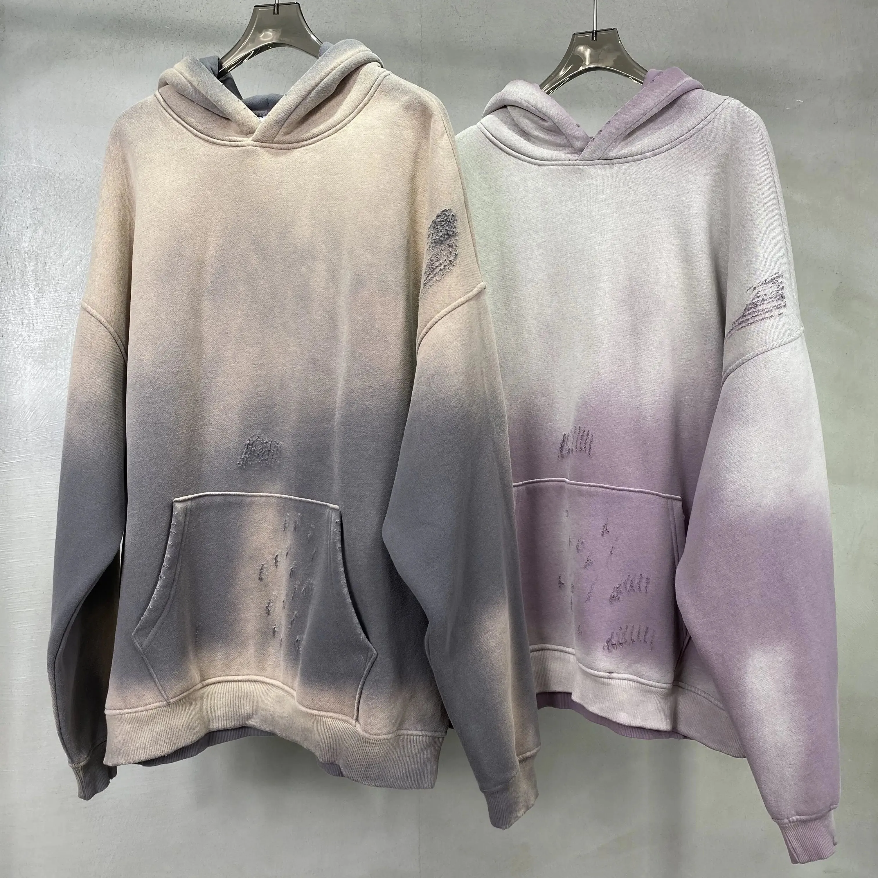 Vintage-Inspired Distressed Hoodie